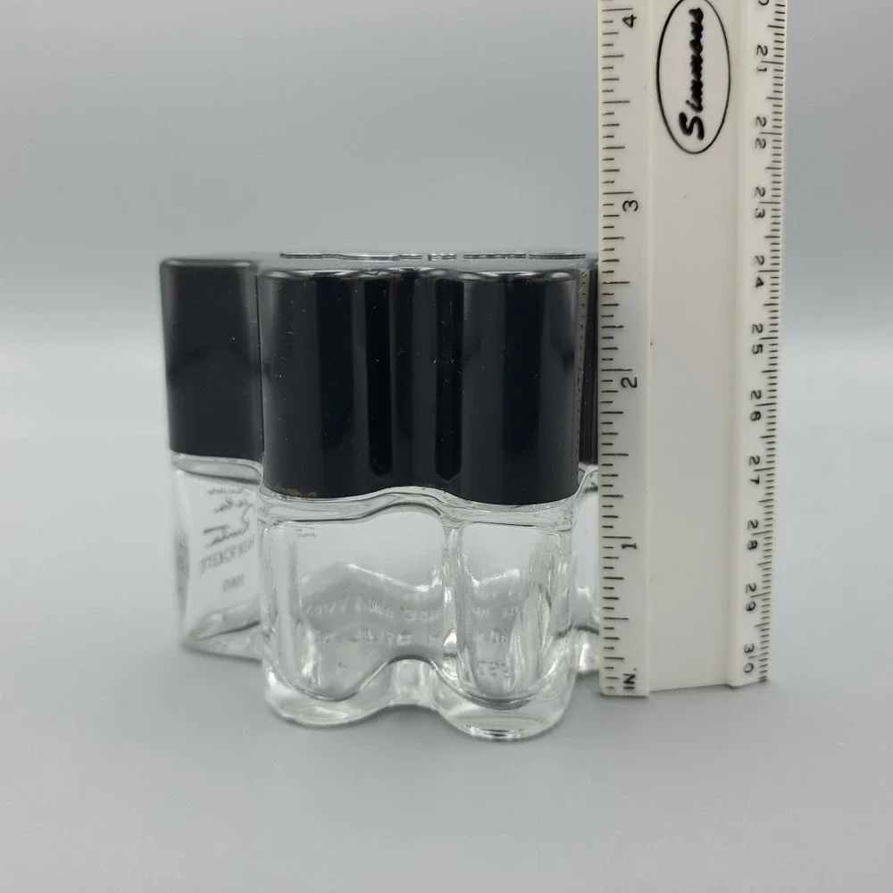 1977 Oscar de la Renta VTG Empty Perfume Bottle 2 oz Eau de‎ Toilette Black Cap